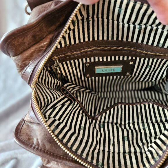 L.A.M.B. by Gwen Stefani Lamb Leather Tote Satchel Carry On  Travel Luxury #571 - Picture 5 of 6